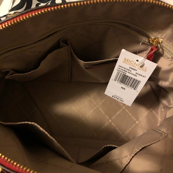 Authentic Michael Kors Emma bag w/ matching wallet - Picture 4 of 8